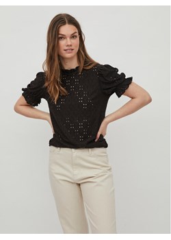 Vila Bluzka Kawa 14070251 Czarny Regular Fit ze sklepu MODIVO w kategorii Bluzki damskie - zdjęcie 181142666