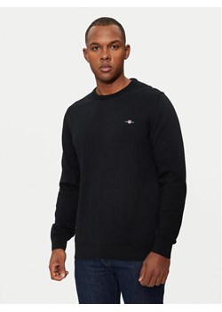 Gant Sweter 8030561 Czarny Regular Fit ze sklepu MODIVO w kategorii Swetry męskie - zdjęcie 181142916