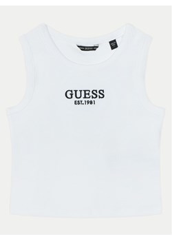 Guess Top J4YI16 KBZP4 Biały Regular Fit ze sklepu MODIVO w kategorii Bluzki dziewczęce - zdjęcie 181143177