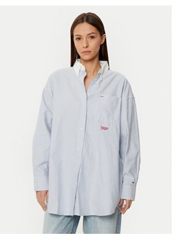 Tommy Jeans Koszula DW0DW20209 Niebieski Oversize ze sklepu MODIVO w kategorii Koszule damskie - zdjęcie 181143306