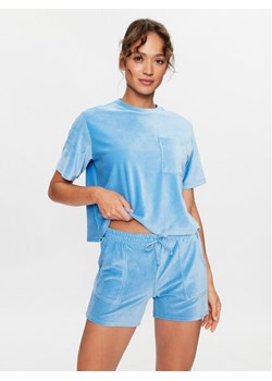 Hunkemöller Koszulka piżamowa 203212 Niebieski Comfortable Fit ze sklepu MODIVO w kategorii Piżamy damskie - zdjęcie 181143367