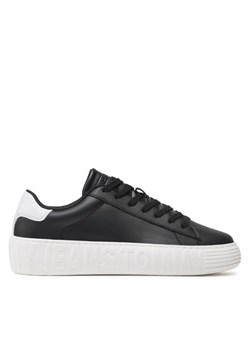 Tommy Jeans Sneakersy Leather Outsole EM0EM01159 Czarny ze sklepu MODIVO w kategorii Trampki męskie - zdjęcie 181143435