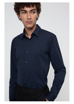 Hugo Koszula Ermo 50438087 Granatowy Slim Fit ze sklepu MODIVO w kategorii Koszule męskie - zdjęcie 181143739