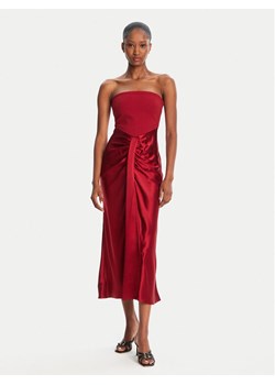 STAUD Sukienka koktajlowa Wayfaaring R24F2160PS Czerwony Slim Fit ze sklepu MODIVO w kategorii Sukienki - zdjęcie 181143787