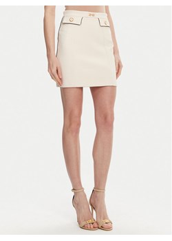 Elisabetta Franchi Spódnica mini GO-T03-51E2 Écru Regular Fit ze sklepu MODIVO w kategorii Spódnice - zdjęcie 181143809