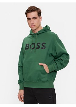 Boss Bluza Sullivan 16 50496661 Zielony Oversize ze sklepu MODIVO w kategorii Bluzy męskie - zdjęcie 181144055