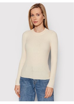 Pieces Sweter Crista 17115047 Beżowy Slim Fit ze sklepu MODIVO w kategorii Swetry damskie - zdjęcie 181144087