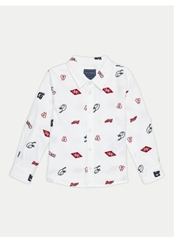Guess Koszula N4BH02 W9CL0 Biały Regular Fit ze sklepu MODIVO w kategorii Koszule dziewczęce - zdjęcie 181144149