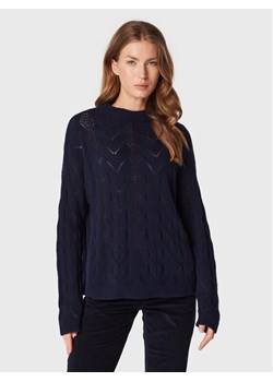 United Colors Of Benetton Sweter 1244D2017 Granatowy Relaxed Fit ze sklepu MODIVO w kategorii Swetry damskie - zdjęcie 181144207