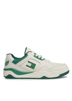 Tommy Jeans Sneakersy Tjm Leather Outsole Color EM0EM01350 Biały ze sklepu MODIVO w kategorii Buty sportowe męskie - zdjęcie 181144286