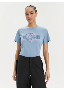 The North Face Koszulka techniczna Foundation Traces NF0A882U Niebieski Regular Fit ze sklepu MODIVO w kategorii Bluzki damskie - zdjęcie 181144309