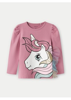 NAME IT Bluzka 13233940 Różowy Regular Fit ze sklepu MODIVO w kategorii Bluzki dziewczęce - zdjęcie 181144329