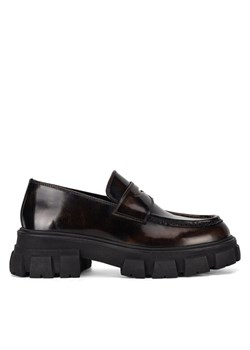 Badura Loafersy ELANA-01WI-002 Brązowy ze sklepu MODIVO w kategorii Lordsy damskie - zdjęcie 181144726