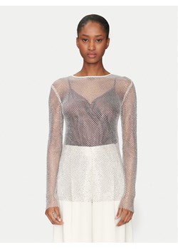 Marella Bluzka Rino 2513941011 Biały Slim Fit ze sklepu MODIVO w kategorii Bluzki damskie - zdjęcie 181144855