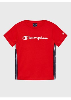 Champion T-Shirt 306329 Czerwony Regular Fit ze sklepu MODIVO w kategorii T-shirty chłopięce - zdjęcie 181144909