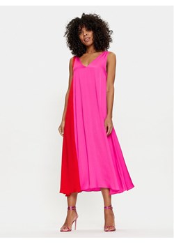 Lola Casademunt by Maite Sukienka codzienna MS2416023 123 Różowy Relaxed Fit ze sklepu MODIVO w kategorii Sukienki - zdjęcie 181144936