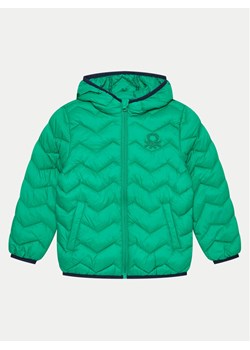 United Colors Of Benetton Kurtka zimowa 2TWDGN02V Zielony Regular Fit ze sklepu MODIVO w kategorii Kurtki chłopięce - zdjęcie 181145057