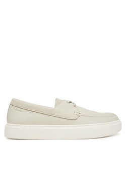 Calvin Klein Mokasyny Hybrid Lace Up Boat Lth HM0HM01812 Écru ze sklepu MODIVO w kategorii Mokasyny męskie - zdjęcie 181145136