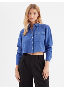 Noisy May Koszula jeansowa Maddy 27023614 Niebieski Cropped Fit ze sklepu MODIVO w kategorii Koszule damskie - zdjęcie 181145286
