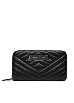 Armani Exchange Duży Portfel Damski 948068 4R742 00020 Czarny ze sklepu MODIVO w kategorii Portfele damskie - zdjęcie 181145355