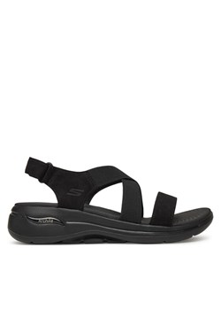 Skechers Sandały Go Walk Arch Fit Sandal-Treasured 140257/BBK Czarny ze sklepu MODIVO w kategorii Sandały damskie - zdjęcie 181145429
