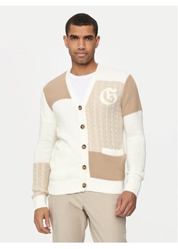 Guess Kardigan M4YR17 Z3EO0 Écru Regular Fit ze sklepu MODIVO w kategorii Swetry męskie - zdjęcie 181145468