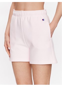 Champion Szorty sportowe Minimal Reverse Weave 116247 Różowy Regular Fit ze sklepu MODIVO w kategorii Szorty - zdjęcie 181145755
