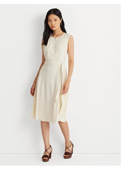 Lauren Ralph Lauren Sukienka codzienna 250926638001 Écru Regular Fit ze sklepu MODIVO w kategorii Sukienki - zdjęcie 181145798