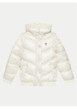 Guess Kurtka puchowa J4YL02 WEGY0 Beżowy Regular Fit ze sklepu MODIVO w kategorii Kurtki dziewczęce - zdjęcie 181145897