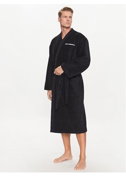 KARL LAGERFELD Szlafrok Ikonik 230M2185 Czarny ze sklepu MODIVO w kategorii Szlafroki męskie - zdjęcie 181145925