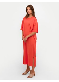 Kaffe Sukienka codzienna Edna 10507351 Czerwony Loose Fit ze sklepu MODIVO w kategorii Sukienki - zdjęcie 181146059