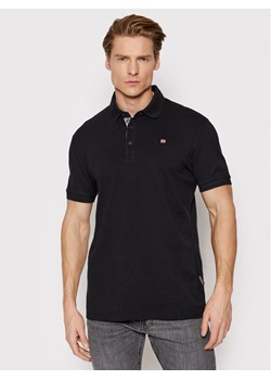 Napapijri Polo Eolanos 3 NP0A4GB3 Czarny Regular Fit ze sklepu MODIVO w kategorii T-shirty męskie - zdjęcie 181146077
