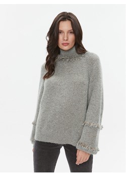 TWINSET Golf 232TT3230 Szary Loose Fit ze sklepu MODIVO w kategorii Swetry damskie - zdjęcie 181146078
