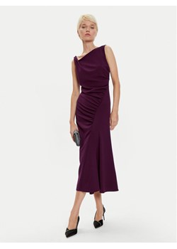 Imperial Sukienka koktajlowa AFATIKP Fioletowy Slim Fit ze sklepu MODIVO w kategorii Sukienki - zdjęcie 181146168