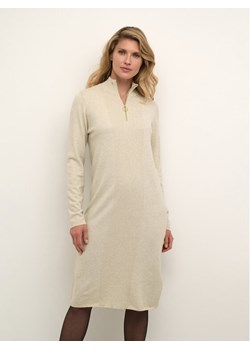 Cream Sukienka dzianinowa Crdela Knit 10611862 Beżowy Straight Fit ze sklepu MODIVO w kategorii Sukienki - zdjęcie 181146269