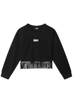 DKNY Bluza D35S93 D Czarny Regular Fit ze sklepu MODIVO w kategorii Bluzy dziewczęce - zdjęcie 181146275