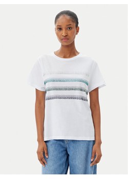 Marella T-Shirt Foglia 2515971042 Biały Regular Fit ze sklepu MODIVO w kategorii Bluzki damskie - zdjęcie 181146525