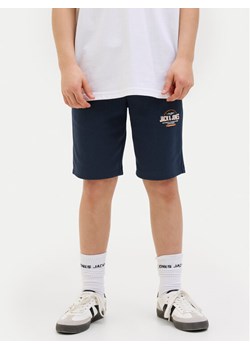 Jack&Jones Junior Szorty sportowe Logo 12249970 Granatowy Slim Fit ze sklepu MODIVO w kategorii Spodenki chłopięce - zdjęcie 181146546