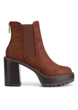 Nine West Botki WFA3374-1 Brązowy ze sklepu MODIVO w kategorii Botki - zdjęcie 181146557