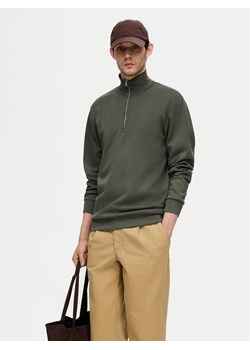 Selected Homme Bluza 16094477 Zielony Regular Fit ze sklepu MODIVO w kategorii Bluzy męskie - zdjęcie 181146578