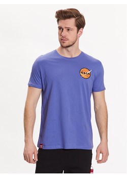 Alpha Industries T-Shirt NASA Davinci T 136508 Fioletowy Regular Fit ze sklepu MODIVO w kategorii T-shirty męskie - zdjęcie 181146617