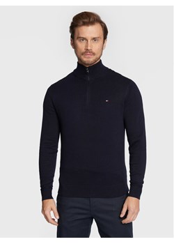 Tommy Hilfiger Sweter MW0MW28049 Granatowy Regular Fit ze sklepu MODIVO w kategorii Swetry męskie - zdjęcie 181146738