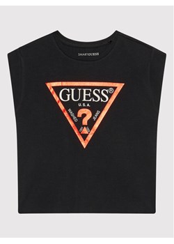 Guess T-Shirt J81I15 J1311 Czarny Regular Fit ze sklepu MODIVO w kategorii Bluzki dziewczęce - zdjęcie 181146896