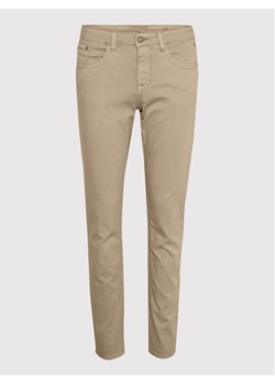 Cream Spodnie materiałowe Lotte Plain Twill 10606565 Beżowy Regular Fit ze sklepu MODIVO w kategorii Spodnie damskie - zdjęcie 181147015