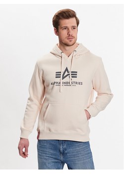 Alpha Industries Bluza Basic 178312 Beżowy Regular Fit ze sklepu MODIVO w kategorii Bluzy męskie - zdjęcie 181147319