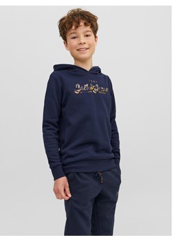 Jack&Jones Junior Bluza 12237172 Granatowy Regular Fit ze sklepu MODIVO w kategorii Bluzy chłopięce - zdjęcie 181147345