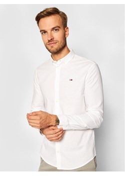 Tommy Jeans Koszula Oxford DM0DM09594 Biały Slim Fit ze sklepu MODIVO w kategorii Koszule męskie - zdjęcie 181147437