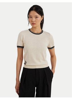 LAUREN RALPH LAUREN Sweter 200963659001 Écru Relaxed Fit ze sklepu MODIVO w kategorii Swetry damskie - zdjęcie 181147457