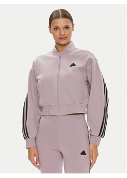 adidas Bluza Future Icons 3-Stripes IS3652 Fioletowy Loose Fit ze sklepu MODIVO w kategorii Bluzy damskie - zdjęcie 181147595