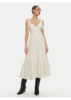Pepe Jeans Sukienka letnia Emereal PL953473 Beżowy Regular Fit ze sklepu MODIVO w kategorii Sukienki - zdjęcie 181147838
